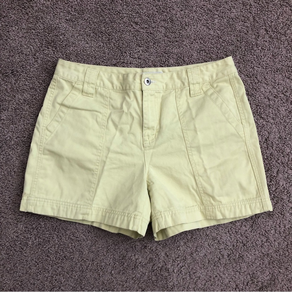 Tommy Hilfiger Light Yellow Green Women Chino Short